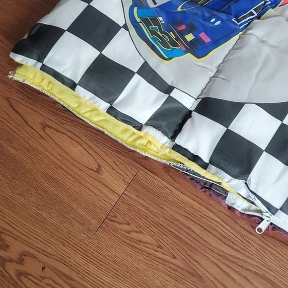 Vintage 90s Nascar Official Racecar Grand Prix Children's Sleeping Bag 30"x54" - Picture 14 of 17